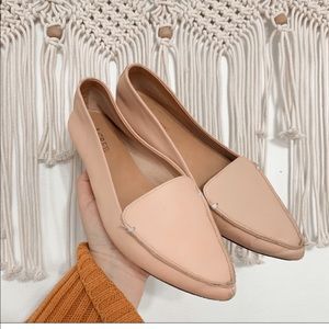 J. Crew | nude pointed toe socialite natural loafer flats size 8.5